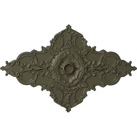 Ekena Millwork Melchor Diamond Ceiling Medallion (Canopies up to 4"), 67 1/4"W x 43 3/8"H x 4"ID x 2"P, Witch Hazel CM70X43MLWHF